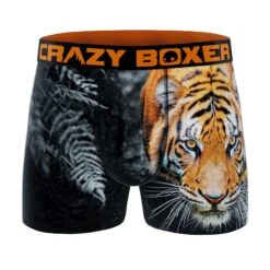 Men's Boxer Briefs - Wild Outdoors - Tiger