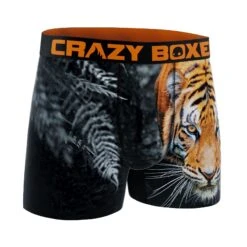 Men's Boxer Briefs - Wild Outdoors - Tiger -Crazyboxer Sales Store CBOUT01TIGR 3