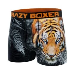 Men's Boxer Briefs - Wild Outdoors - Tiger -Crazyboxer Sales Store CBOUT01TIGR 4