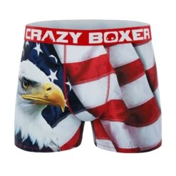 CRAZYBOXER Outdoor Tigers Eagle Men's Boxer Briefs (3 Pack) -Crazyboxer Sales Store CBOUT01X3A4 7