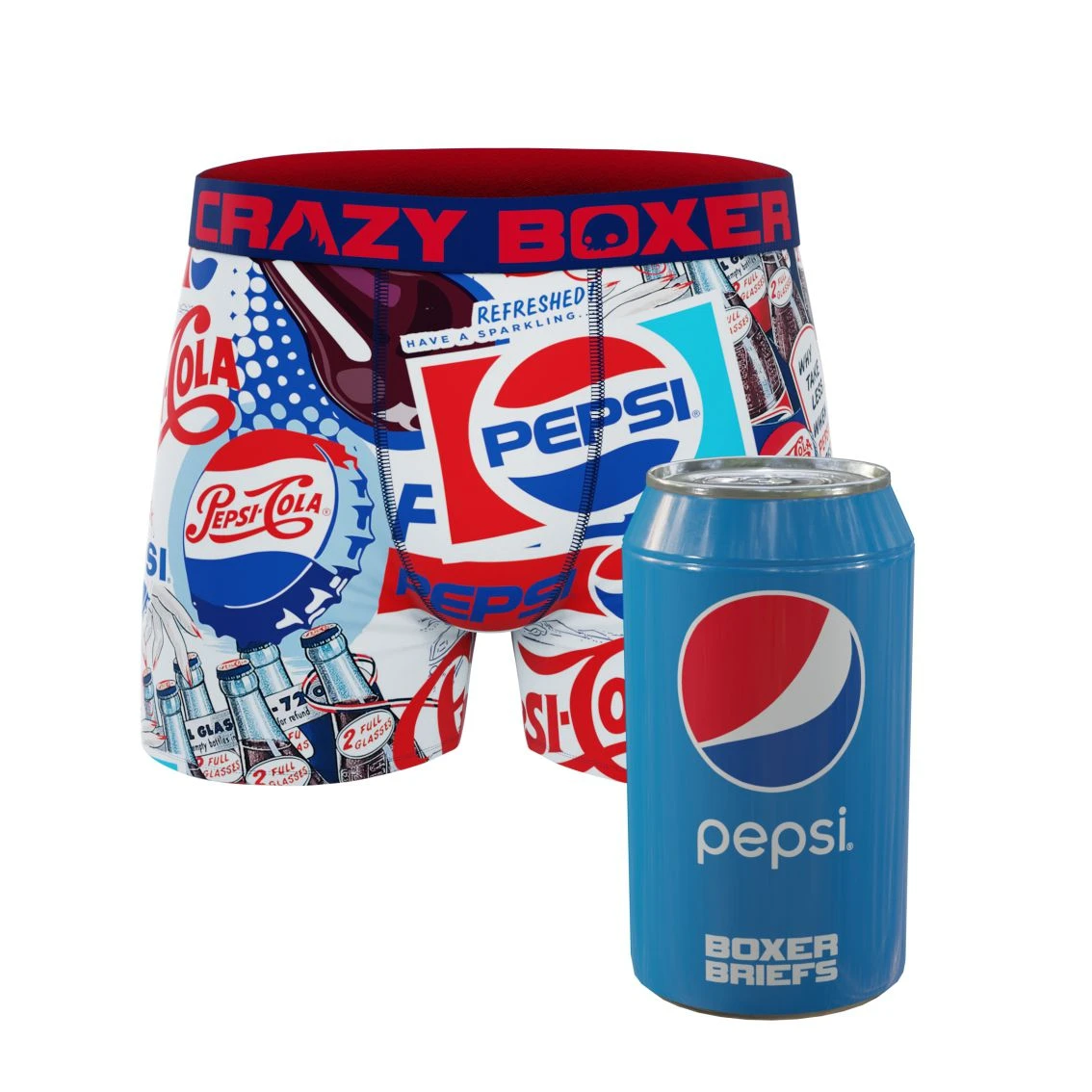 CRAZYBOXER Pepsi Vintage Men's Boxer Briefs (Creative Packaging) 3 CRAZYBOXER Pepsi Vintage Men's Boxer Briefs (Creative Packaging)