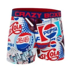 CRAZYBOXER Pepsi Vintage Men's Boxer Briefs -Crazyboxer Sales Store CBPEP0101VINT 3