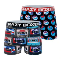 CRAZYBOXER Pepsi Tape Men's Boxer Briefs (Pack 2)