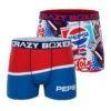 CRAZYBOXER Pepsi Men's Boxer Briefs (Pack 2) 1 CRAZYBOXER Pepsi Men's Boxer Briefs (Pack 2) -Crazyboxer Sales Store CBPEP0101X2A2 1