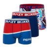 CRAZYBOXER Pepsi Men's Boxer Briefs (Pack 3) -Crazyboxer Sales Store CBPEP0101X3A3 1