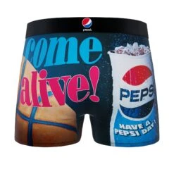 CRAZYBOXER Pepsi Come Alive! & Basketball Men's Boxer Briefs -Crazyboxer Sales Store CBPEP01BASK 1
