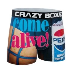 CRAZYBOXER Pepsi Come Alive! & Basketball Men's Boxer Briefs -Crazyboxer Sales Store CBPEP01BASK 3