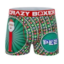 CRAZYBOXER PEZ Santa Men's Boxer Briefs (Creative Packaging) -Crazyboxer Sales Store CBPEZ01SANTN 1