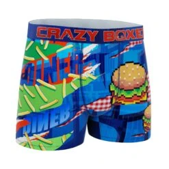 Men's Boxer Briefs - Colorful - Retro Burger -Crazyboxer Sales Store CBPOS01BURG 3