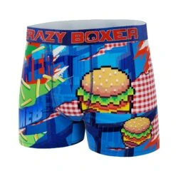 Men's Boxer Briefs - Colorful - Retro Burger -Crazyboxer Sales Store CBPOS01BURG 4