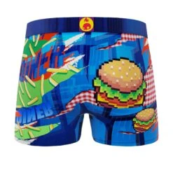 CRAZYBOXER Burger And Donuts Men's Boxer Briefs -Crazyboxer Sales Store CBPOS01X2A1 2