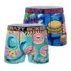 CRAZYBOXER Burger And Donuts Men's Boxer Briefs -Crazyboxer Sales Store CBPOS01X2A1 5