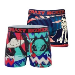 Men's 2-Pack Boxer Briefs - Colorful - Retro