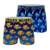 CRAZYBOXER Animals - Shark And GoldfishMen's Boxer Briefs -Crazyboxer Sales Store CBPOS01X2A4 1