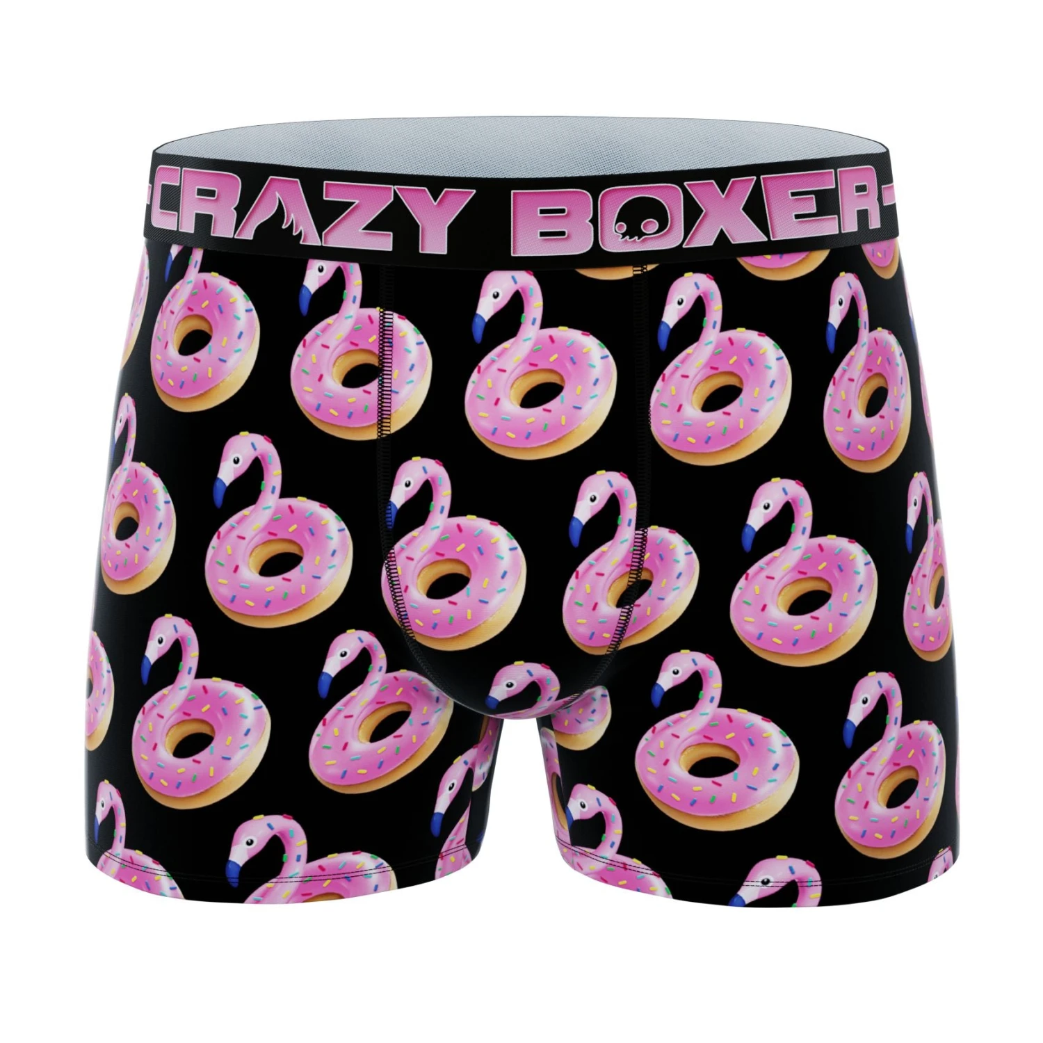 CRAZYBOXER Animals Flamingo Men's Boxer Briefs (2 Pack) 4 CRAZYBOXER Animals Flamingo Men's Boxer Briefs (2 Pack) - Image 2
