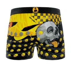 Men's 3-Pack Boxer Briefs - Colorful - Shark And Goldfish - Skulls -Crazyboxer Sales Store CBPOS01X3A1 5