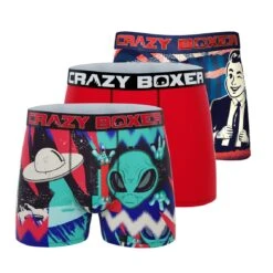 Men's 3-Pack Boxer Briefs - Colorful - Retro