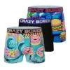 Men's 3-Pack Boxer Briefs - Colorful - Burger And Donuts -Crazyboxer Sales Store CBPOS01X3A3 1