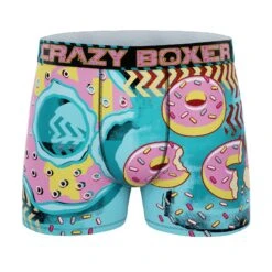 Men's 3-Pack Boxer Briefs - Colorful - Burger And Donuts -Crazyboxer Sales Store CBPOS01X3A3 7