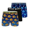 Men's 3-Pack Boxer Briefs - Animals - Shark And Goldfish -Crazyboxer Sales Store CBPOS01X3A4 1