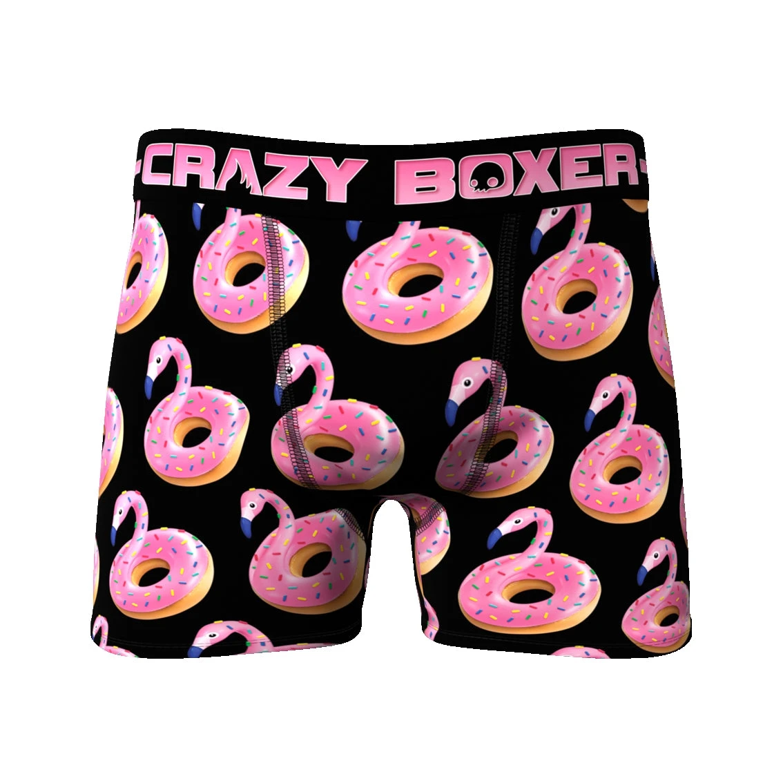 Men's 3-Pack Boxer Briefs - Animals - Flamingo Donut And Duck 4 Men's 3-Pack Boxer Briefs - Animals - Flamingo Donut And Duck - Image 2