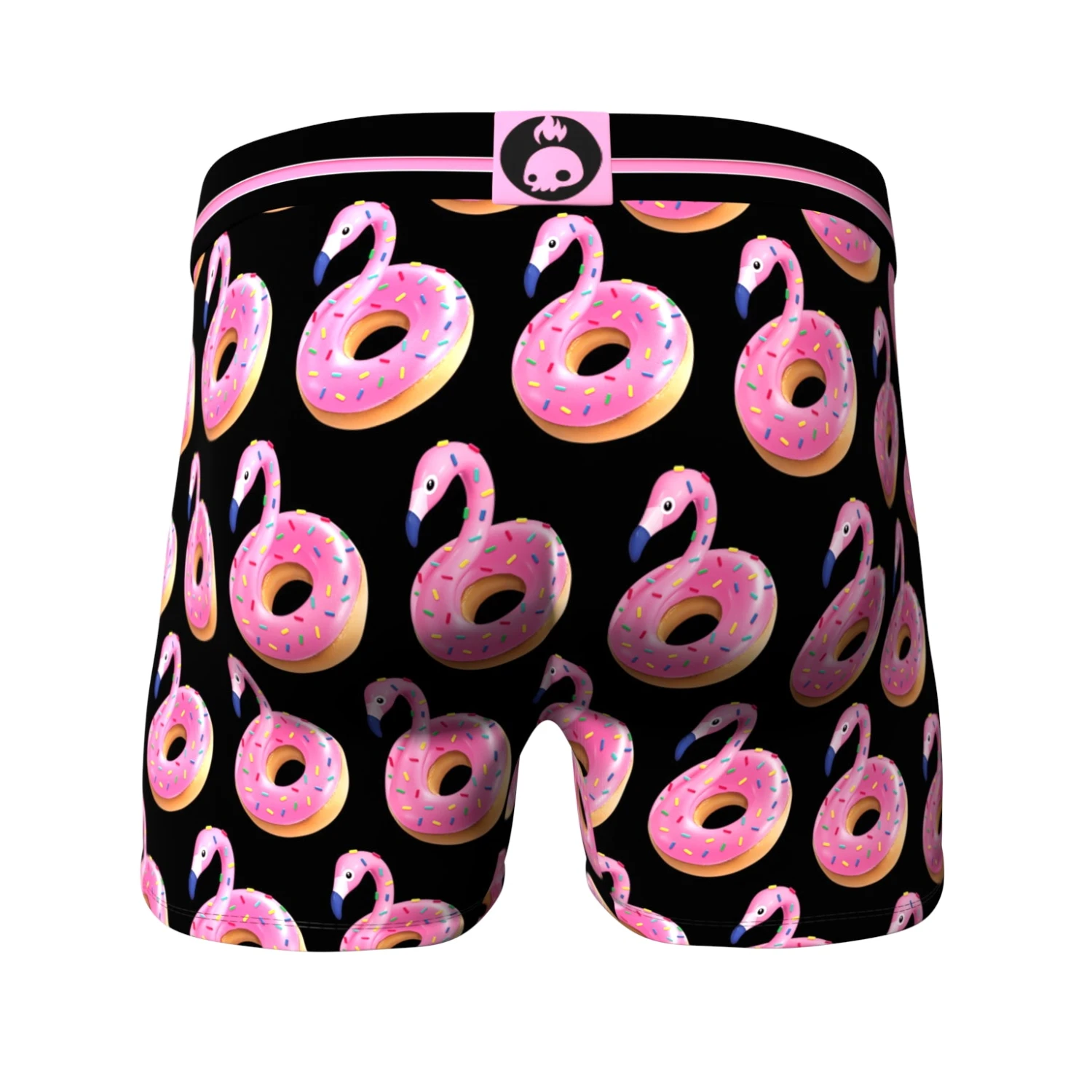 Men's 3-Pack Boxer Briefs - Animals - Flamingo Donut And Duck 5 Men's 3-Pack Boxer Briefs - Animals - Flamingo Donut And Duck - Image 3