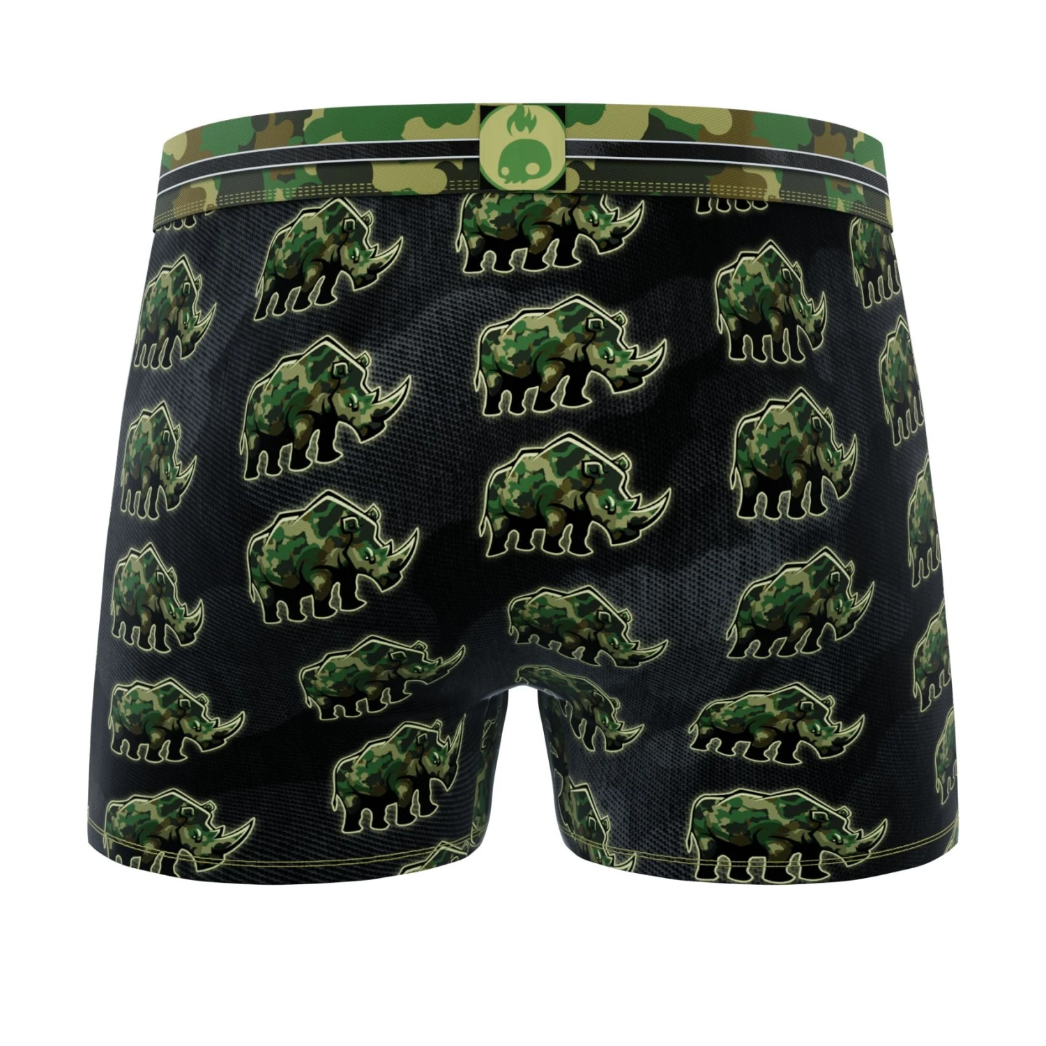 Men's 3-Pack Boxer Briefs - Animals - Bull And Rhino 5 Men's 3-Pack Boxer Briefs - Animals - Bull And Rhino - Image 3