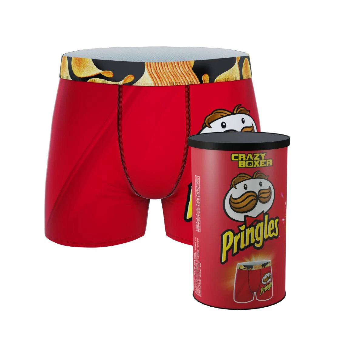 CRAZYBOXER Pringles Chips Tube Men's Boxer Briefs (Creative Packaging) 3 CRAZYBOXER Pringles Chips Tube Men's Boxer Briefs (Creative Packaging)