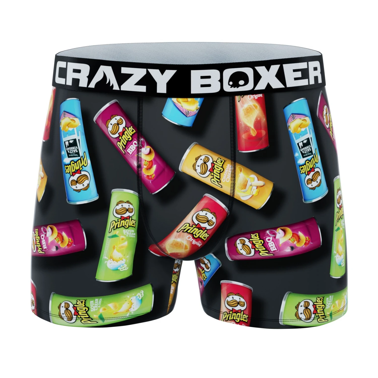 CRAZYBOXER Pringles Chips Tube Men's Boxer Briefs (3 Pack) 4 CRAZYBOXER Pringles Chips Tube Men's Boxer Briefs (3 Pack) - Image 2