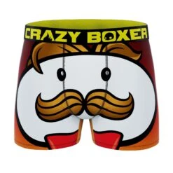 CRAZYBOXER Pringles Face Men's Boxer Briefs (3 Pack) -Crazyboxer Sales Store CBPRI0101X3A5 8