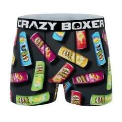 CRAZYBOXER Pringles Chips TubeMen's Boxer Briefs (3 Pack) -Crazyboxer Sales Store CBPRI0101X3C1 8