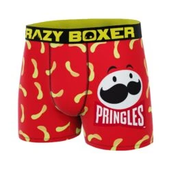 CRAZYBOXER Pringles Chips And Logo Men's Boxer Briefs -Crazyboxer Sales Store CBPRI0102PLAC 4
