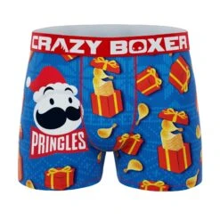 CRAZYBOXER Pringles Gifting Holidays Men's Boxer Briefs