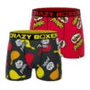 CRAZYBOXER Pringles Faces Men's Boxer Briefs (2 Pack) -Crazyboxer Sales Store CBPRI0103X2C1 1