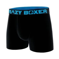 CRAZYBOXER Black And Blue Men's Boxer Briefs -Crazyboxer Sales Store CBPRM01UNI12 4