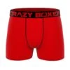 CRAZYBOXER Classic Red Men's Boxer Briefs -Crazyboxer Sales Store CBPRM01UNI1 0