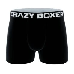 CRAZYBOXER Black Men's Boxer Briefs
