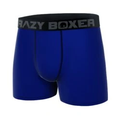 CRAZYBOXER Classic Dark Blue Men's Boxer Briefs -Crazyboxer Sales Store CBPRM01UNI4 4