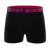 CRAZYBOXER Premium Uni Black Men's Boxer Briefs -Crazyboxer Sales Store CBPRM01UNI5 0