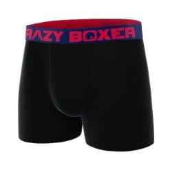 CRAZYBOXER Premium Uni Black Men's Boxer Briefs -Crazyboxer Sales Store CBPRM01UNI5 2