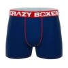 CRAZYBOXER Classic Blue Red Men's Boxer Briefs -Crazyboxer Sales Store CBPRM01UNI6 0