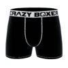 CRAZYBOXER Men's Boxer Briefs Black With White Stiches 2 CRAZYBOXER Men's Boxer Briefs Black With White Stiches -Crazyboxer Sales Store CBPRM01UNI7 1