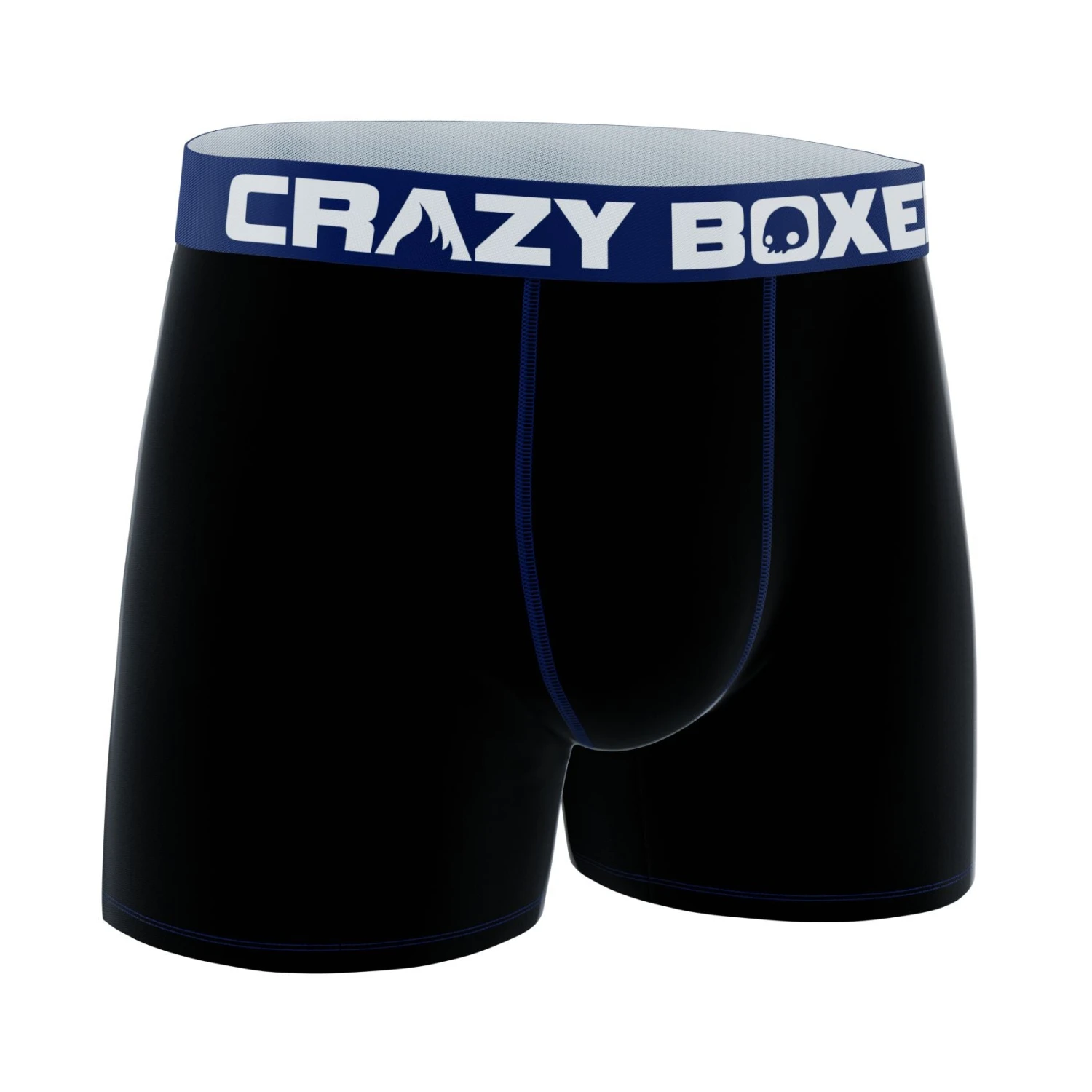 CRAZYBOXER Classic Black Blue Men's Boxer Briefs 5 CRAZYBOXER Classic Black Blue Men's Boxer Briefs - Image 3