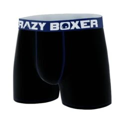 CRAZYBOXER Classic Black Blue Men's Boxer Briefs 9 CRAZYBOXER Classic Black Blue Men's Boxer Briefs -Crazyboxer Sales Store CBPRM01UNI8 4