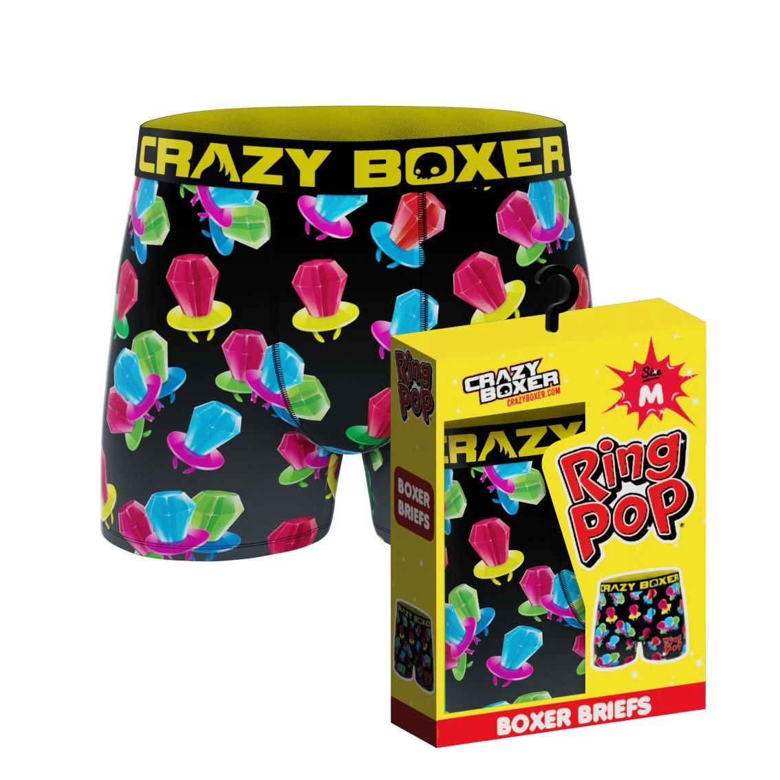 CRAZYBOXER Ring Pop Candy Men's Boxer Briefs (Creative Packaging) 3 CRAZYBOXER Ring Pop Candy Men's Boxer Briefs (Creative Packaging)