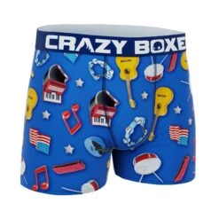 CRAZYBOXER American Culture Men's Boxer Briefs 8 CRAZYBOXER American Culture Men's Boxer Briefs -Crazyboxer Sales Store CBSEA0101AME2 3