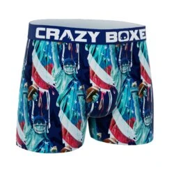 CRAZYBOXER Liberty Men's Boxer Briefs -Crazyboxer Sales Store CBSEA0101FOO2 3