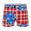 CRAZYBOXER USA Men's Boxer Briefs -Crazyboxer Sales Store CBSEA0101SHRT 0