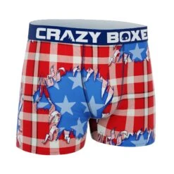 CRAZYBOXER USA Men's Boxer Briefs -Crazyboxer Sales Store CBSEA0101SHRT 3