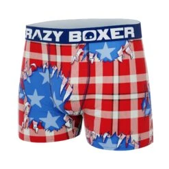 CRAZYBOXER USA Men's Boxer Briefs -Crazyboxer Sales Store CBSEA0101SHRT 4